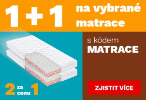 Matrace 1+1 zdarma 1-31-8-2026