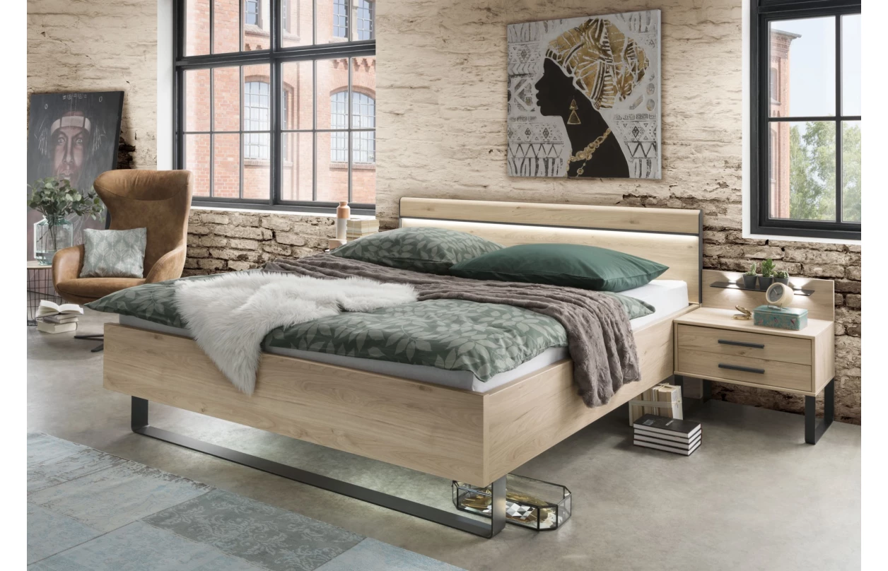 Komoda se zásuvkami Brüssel 120 cm, kamenný dub/šedá 5