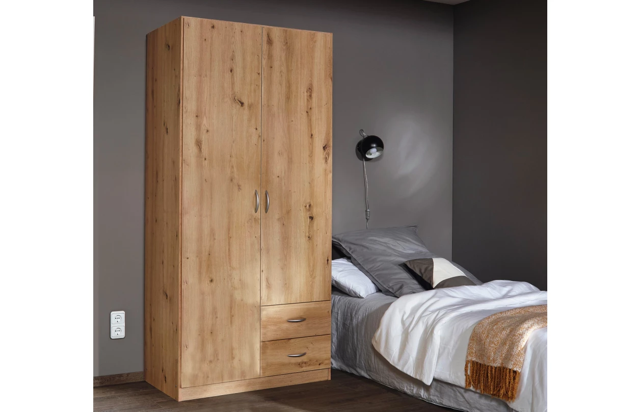 Šatní skříň Case, 91 cm, dub sonoma 27