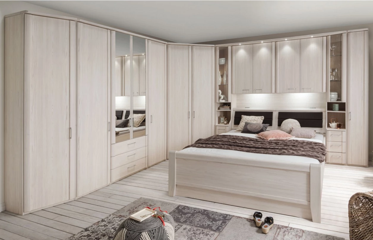 Skříňové přemostění k posteli Luxor, polární modřín 24
