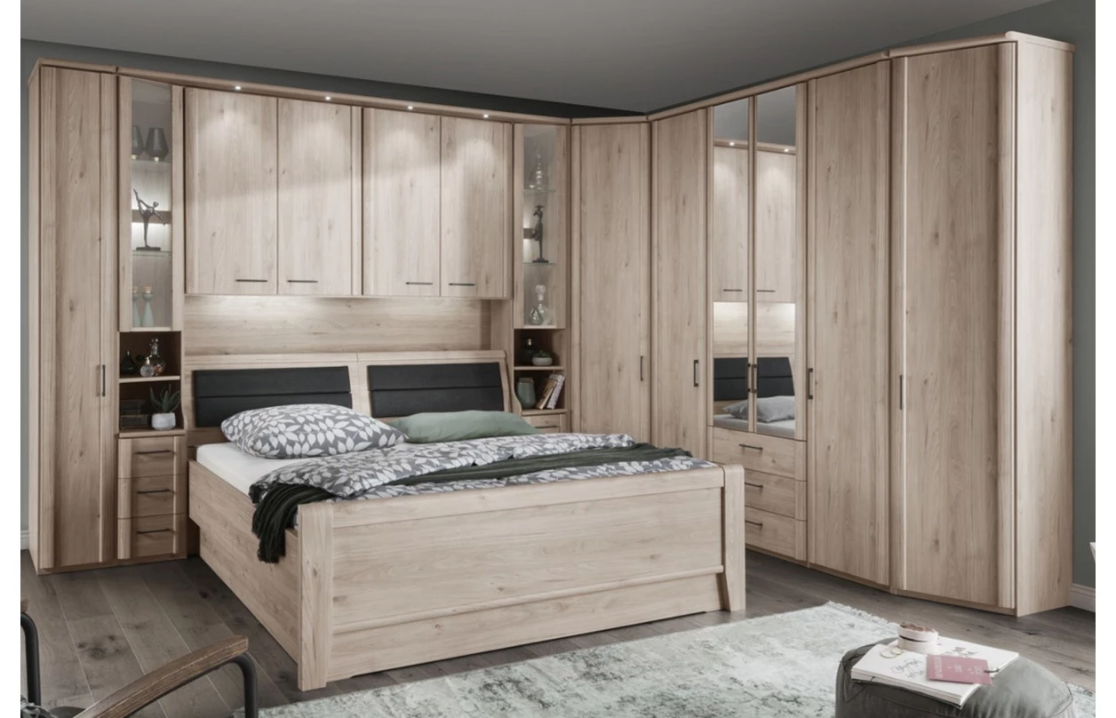 Skříňové přemostění k posteli Luxor, polární modřín 25