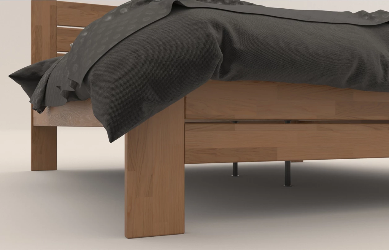 Postel Emilia 180x200 cm, přírodní buk 3