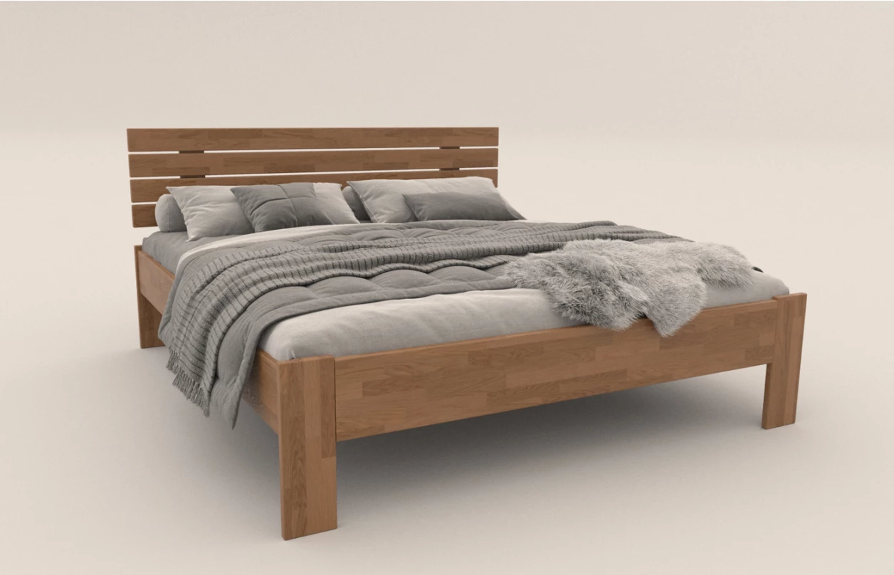Postel Isolda 180x200 cm, šedý buk 1