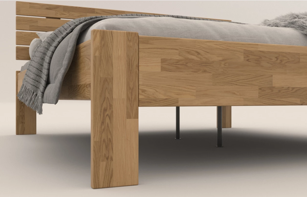 Postel Isolda 180x200 cm, šedý buk 2