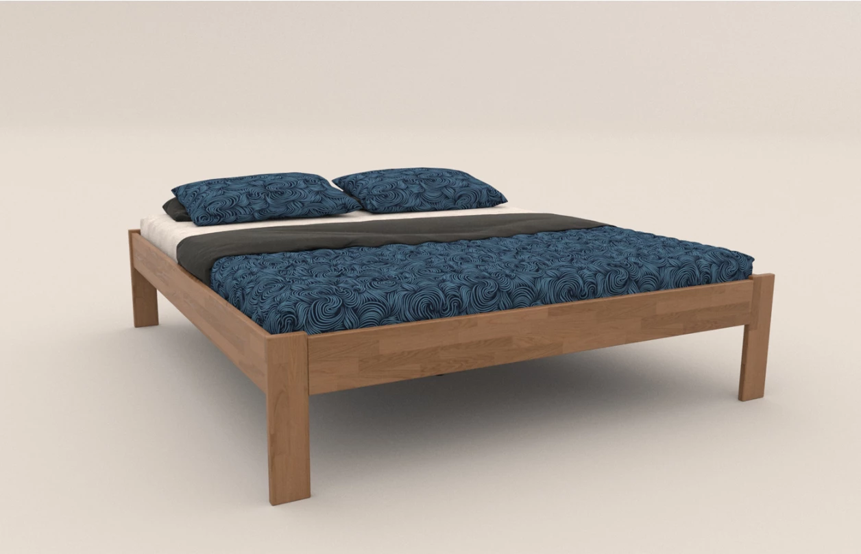Postel Tema Futon 180x200 cm, přírodní buk 1