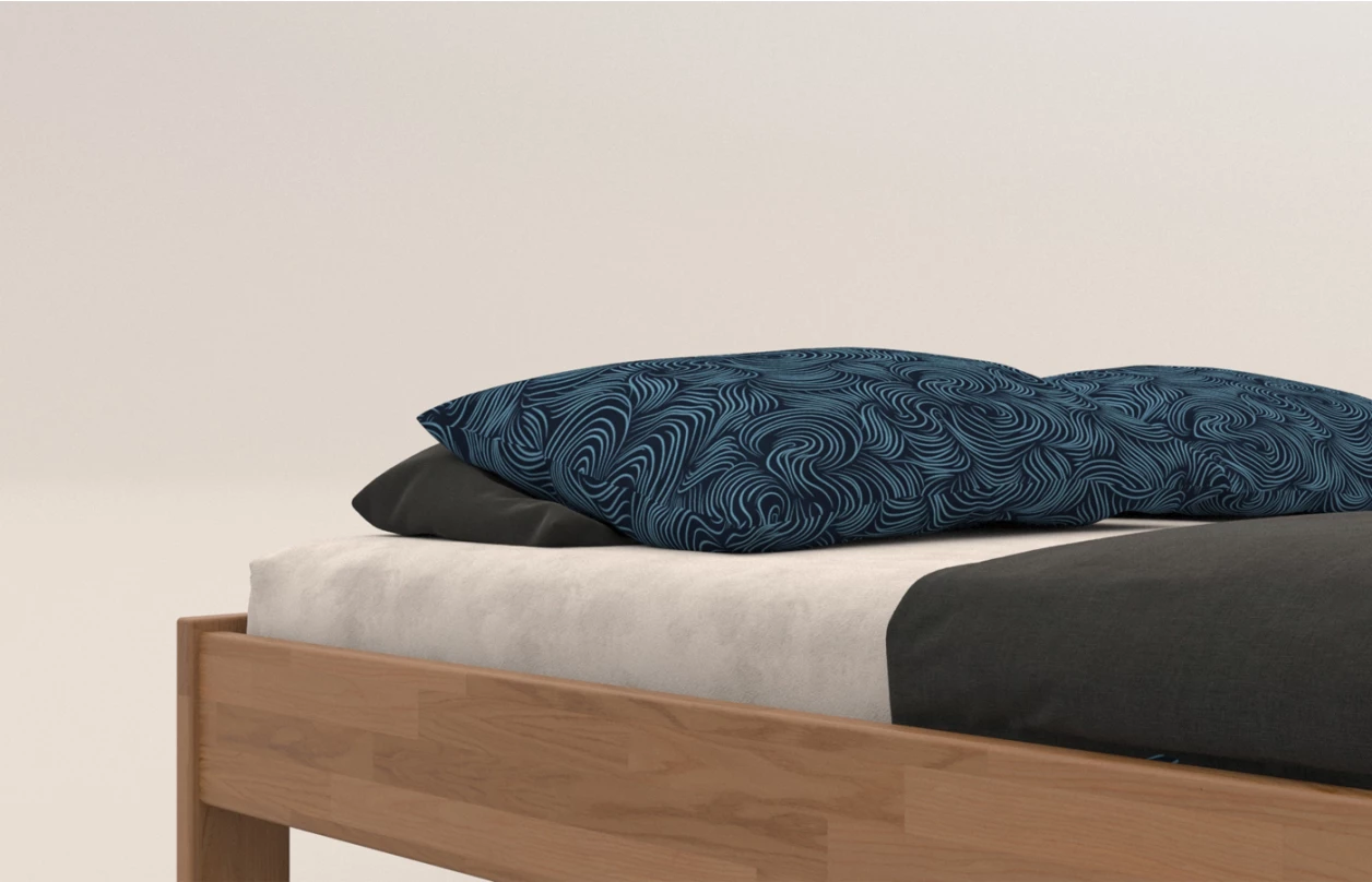 Postel Tema Futon 180x200 cm, přírodní buk 3