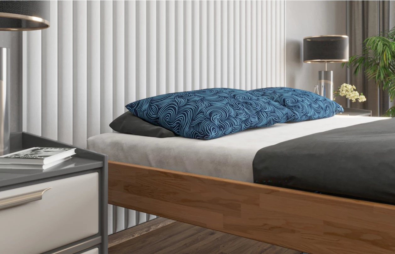 Postel Tema Futon 180x200 cm, přírodní buk 7