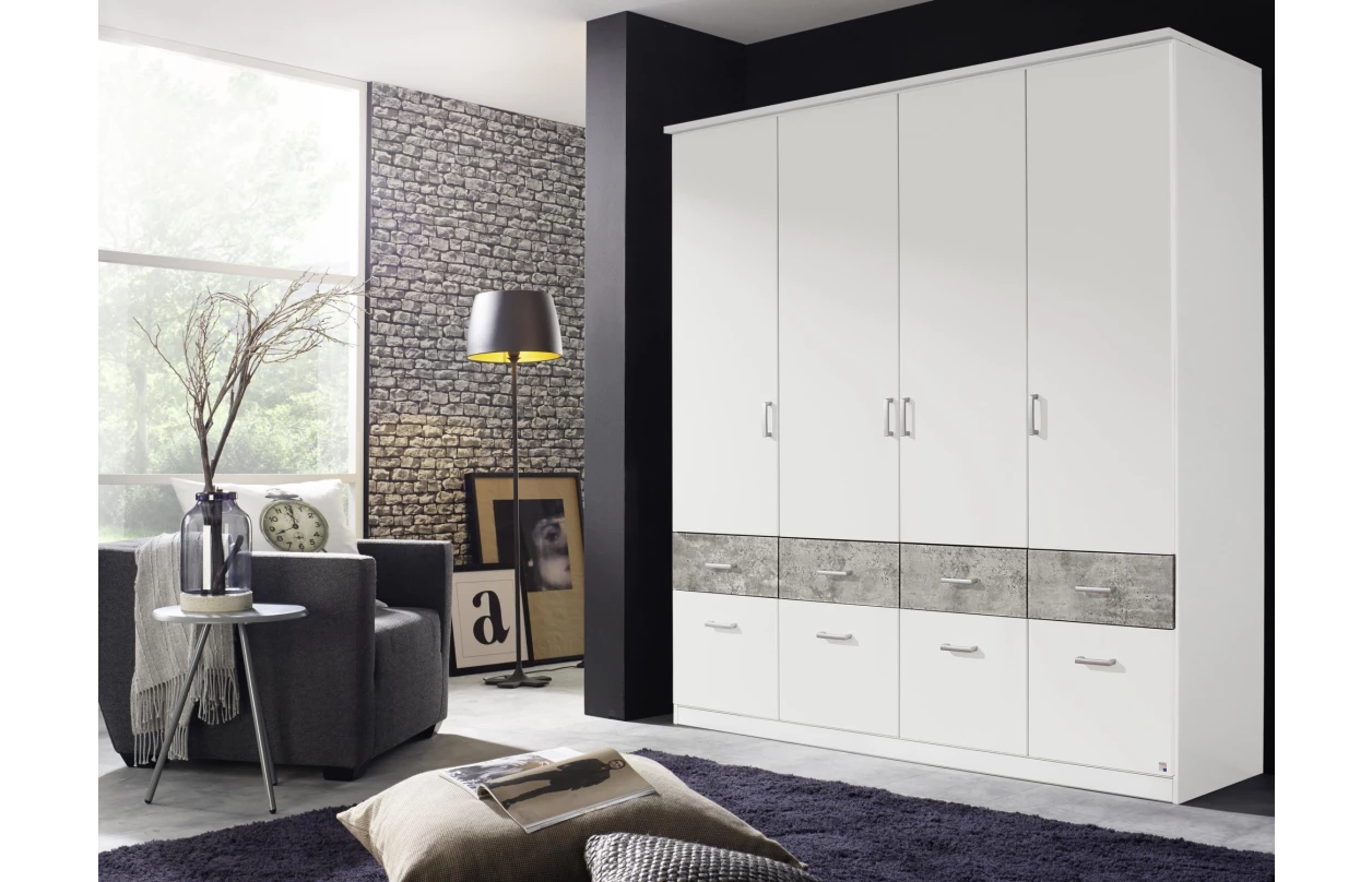 Skříňový nástavec Bremen, 136 cm, bílý 4