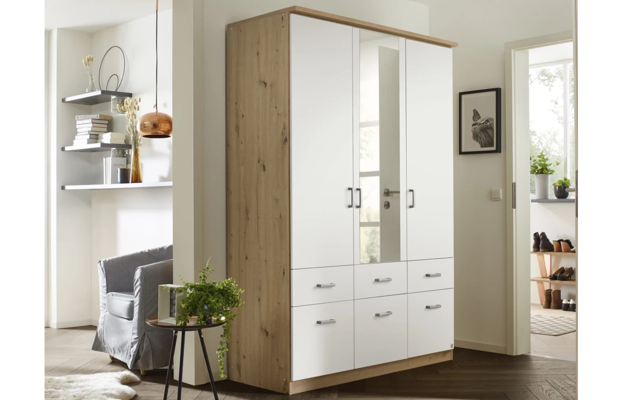 Skříňový nástavec Bremen, 136 cm, bílý 22