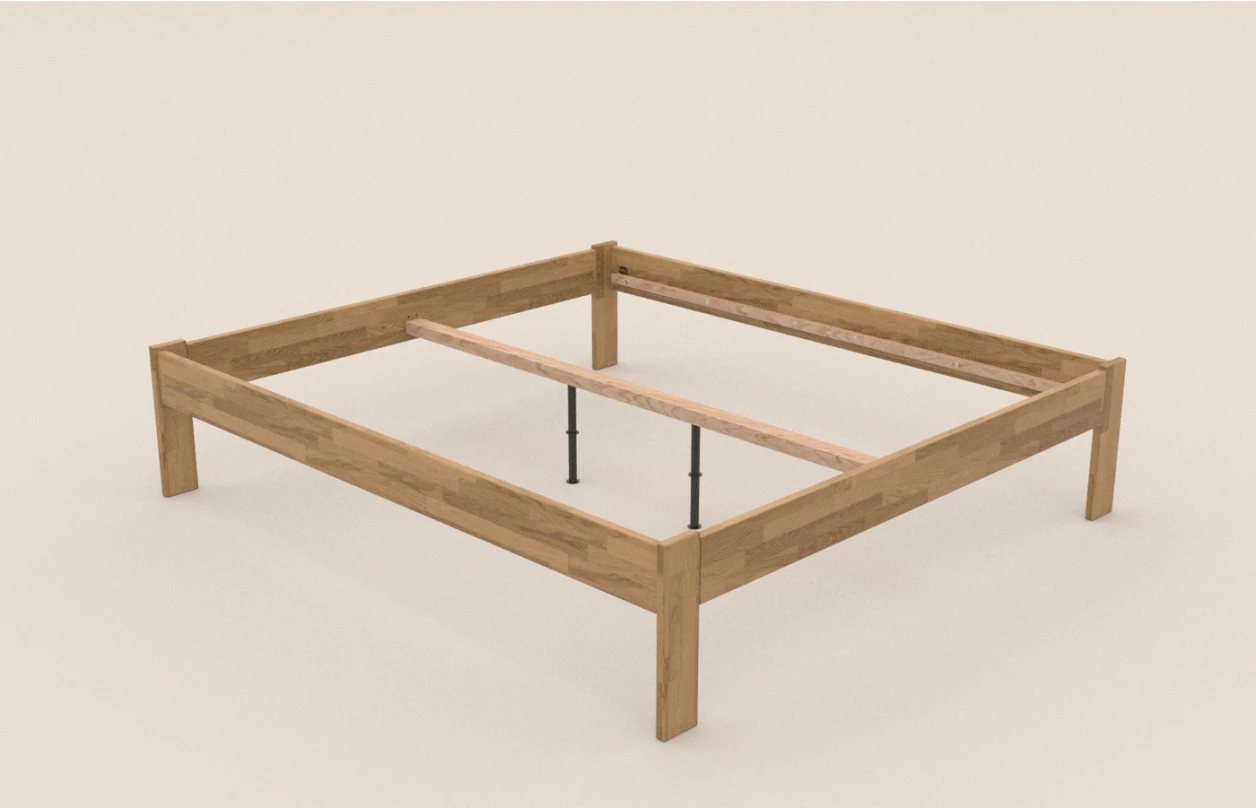 Postel Tema Futon 180x200 cm, bělený buk 4