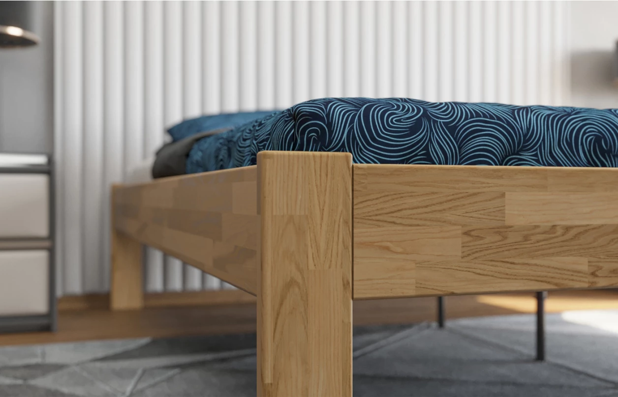 Postel Tema Futon 180x200 cm, šedý buk 6