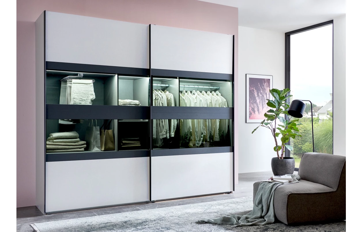 Noční stolek Easy Plus, 2 zásuvky, grafit 7