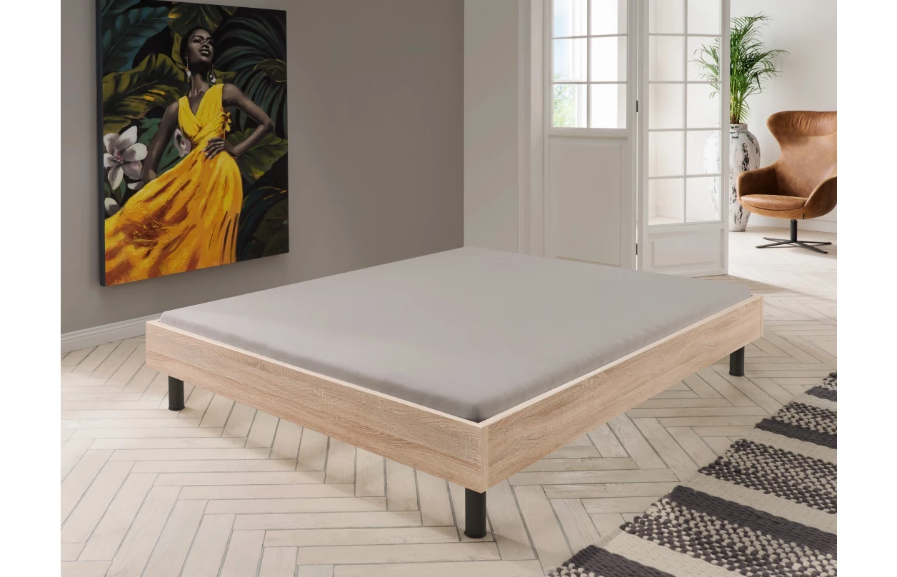 Postel Easy Plus 120x200 cm, prkenný dub 44