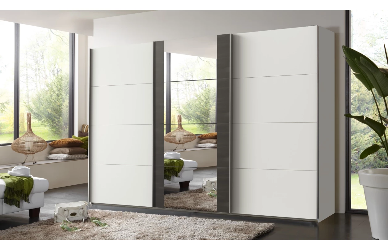 Šatní skříň Bern, extra šířka 360 cm/extra výška 236 cm, bílá 3