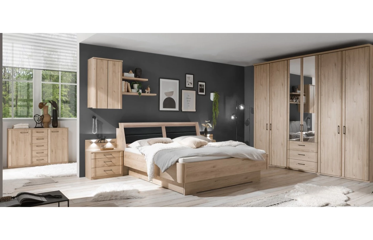 Zkosená skříň Luxor 47 cm, polární modřín, levá 17
