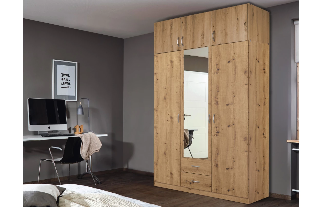 Skříňový nástavec Case, 181 cm, bílý 18