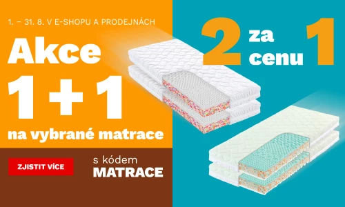 Matrace 1+1 zdarma 1-31-8-2026
