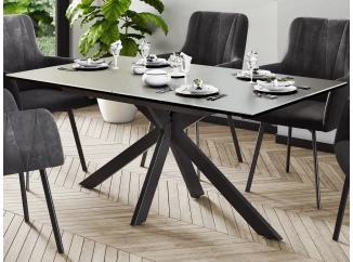 Rozkládací jídelní stůl Fenja 140x90 cm, optika keramiky