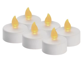 LED svíčky (6 ks) bílé