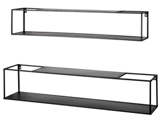 Set 2 ks nástěnný regál Leicester 95 cm/85 cm