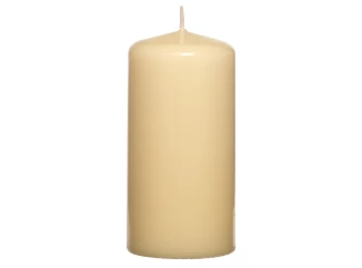 Válcová svíčka šampaňská, 12 cm