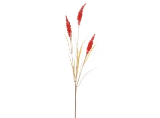 Umělá květina Větev pšenice 75 cm, oranžová