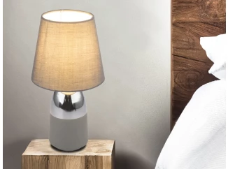 Stolní lampa Eugen, šedá