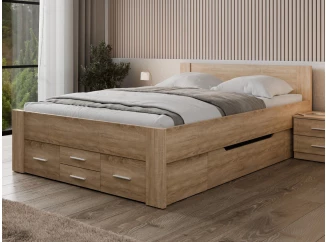 Postel Iwetta 140x200 cm, dub sonoma