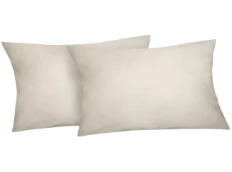 Povlak na polštář (2 ks) Satin 40x80 cm, krémový