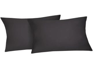 Povlak na polštář (2 ks) Satin 40x80 cm, antracitový