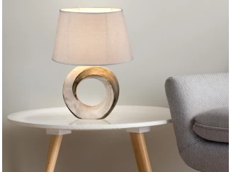Stolní lampa Jeremy, šedá