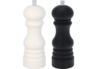Slánka a pepřenka 17,5 cm, černá/bílá