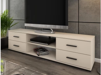 Široký TV stolek Oskar TV, béžový kašmír, šířka 180 cm