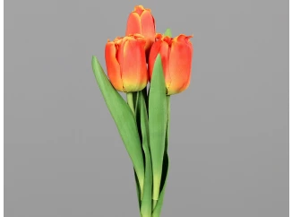 Umělá květina Svazek tulipánů 30 cm, oranžová