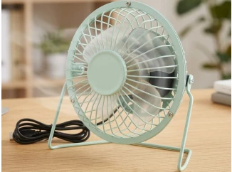 Ventilátor USB 15 cm, kov (mix barev)