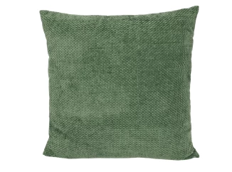 Dekorační polštář Chenille Cross 60x60 cm, zelená