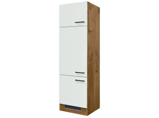 Kuchyňská skříň pro vestavnou lednici Avila, dub lancelot/krémová,60 cm