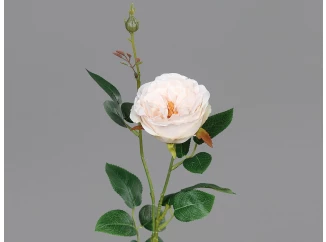 Umělá květina Růže 60 cm, světle růžová