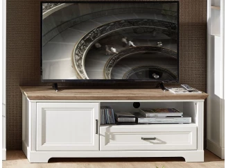 TV skříňka Jasmin, bělená pinie/dub