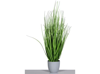 Umělá rostlina v květináči Tráva 80 cm, zelená