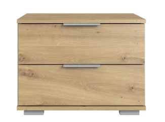 Noční stolek Easy Plus, 2 zásuvky, dub artisan