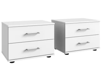 Set nočních stolků (2 ks) Cheep, bílé