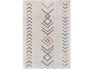 Koberec Boho Indian 80x150 cm, bílý