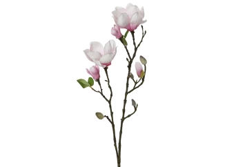 Umělá květina Magnolie 76 cm, růžová