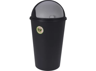 Odpadkový koš 25 l, černý, recyklovaný plast