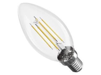 LED žárovka Filament svíčka, E14, 3,4 W (40 W) , 470 lm