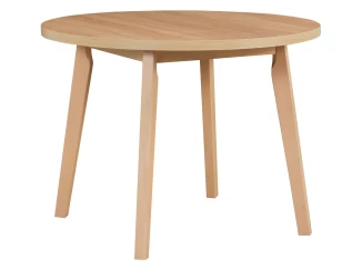 Kulatý jídelní stůl Norveg 100 cm, dub sonoma