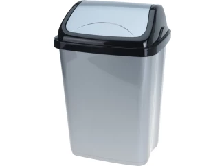 Odpadkový koš 10 l, černo-šedý