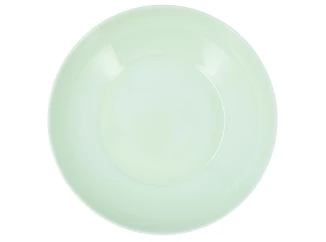 Hluboký talíř Apy 20 cm, zelené opálové sklo