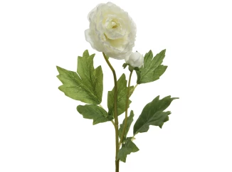 Umělá květina Kamélie 57 cm, krémová